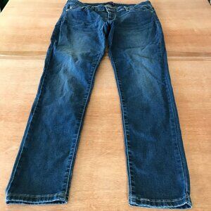 Levi's 535 Legging Jeans Women 15 M Blue Mid Rise Dark Wash Stretch Cowboy 17428